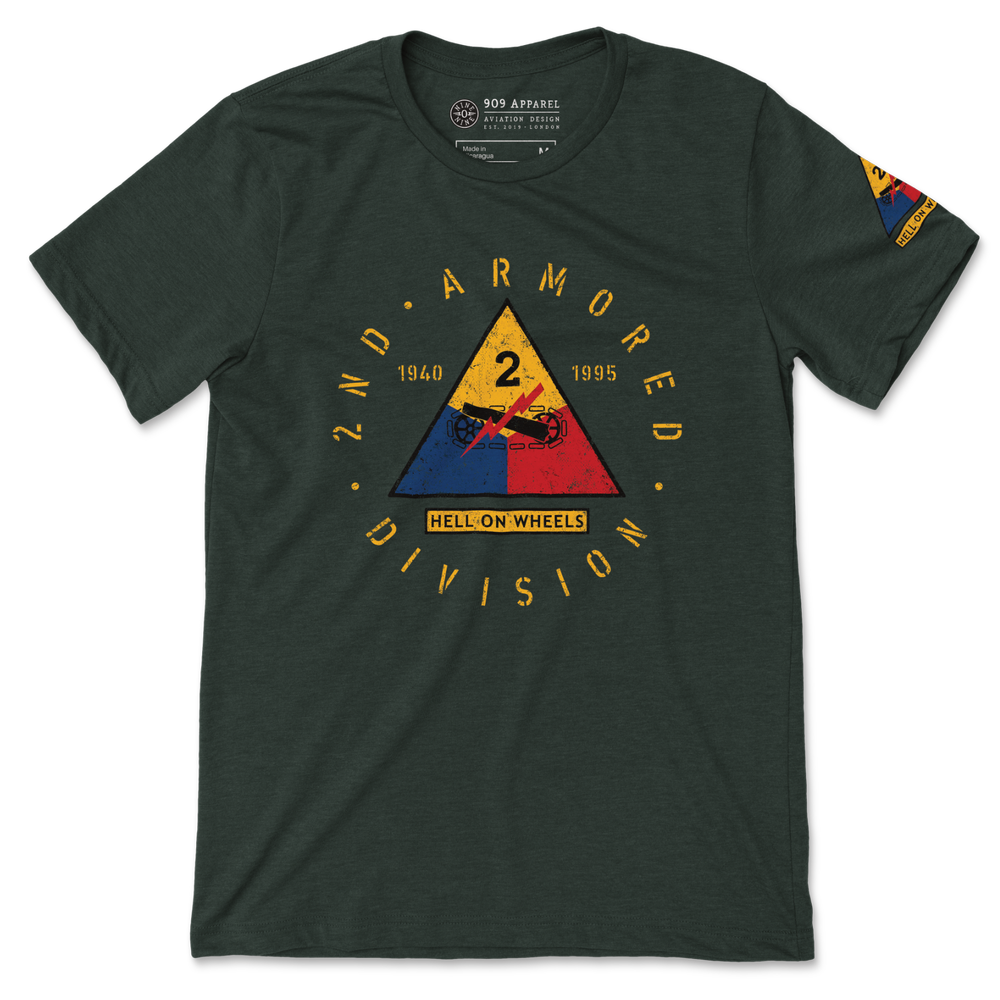 house on the hill tシャツ 2nd Armored Division - Hell on Wheels - 2nd AD Insignia T